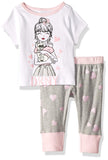 DKNY - Conjunto de Playera y pantalón para bebé, Blanco, 12 Meses