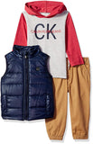 Calvin Klein Conjunto de 3 Piezas de Chaleco con Capucha para niños